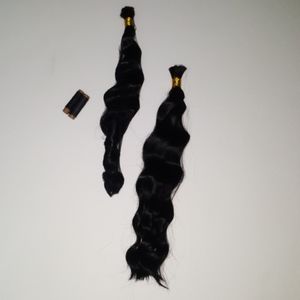 Human "18 inch'S" loose braiding hair color:1B